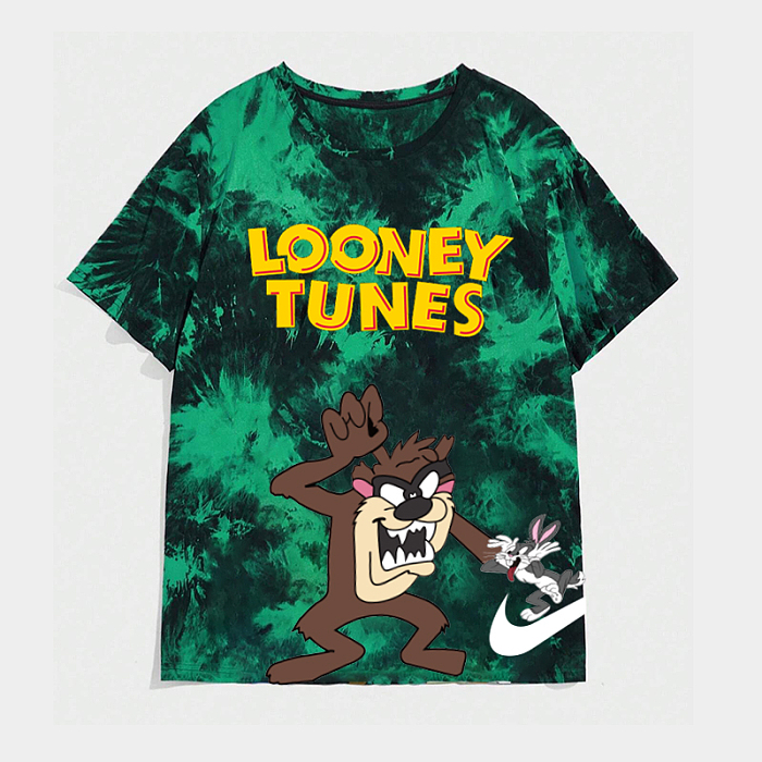 WHOLESALE | Tie-dye Comic Character Printed Oversize T-shirt