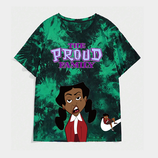 WHOLESALE | Tie-dye Comic Character Printed Oversize T-shirt