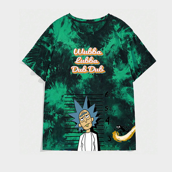WHOLESALE | Tie-dye Comic Character Printed Oversize T-shirt