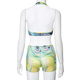 SUPER WHOLESALE | Marble Pattery Shorts Set