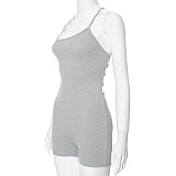 WHOLESALE | Pit Material Back Tie Romper