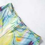SUPER WHOLESALE | Marble Pattery Shorts Set