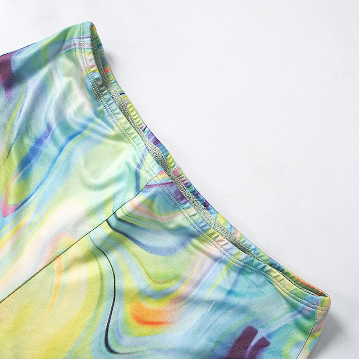 SUPER WHOLESALE | Marble Pattery Shorts Set