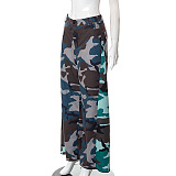 SUPER WHOLESALE | Camo Patchwork Loose Pants