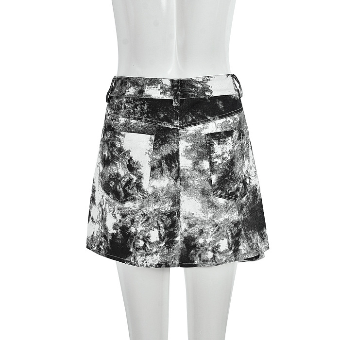 SUPER WHOLESALE | Pockets Marble Mini Skirt