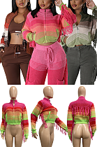 SUPER WHOLESALE | Fringe Half Zip Top