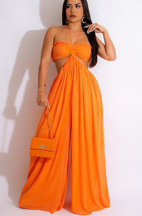 SUPER WHOLESALE | Strapless Halter Jumpsuit