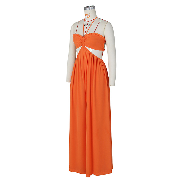 SUPER WHOLESALE | Strapless Halter Jumpsuit