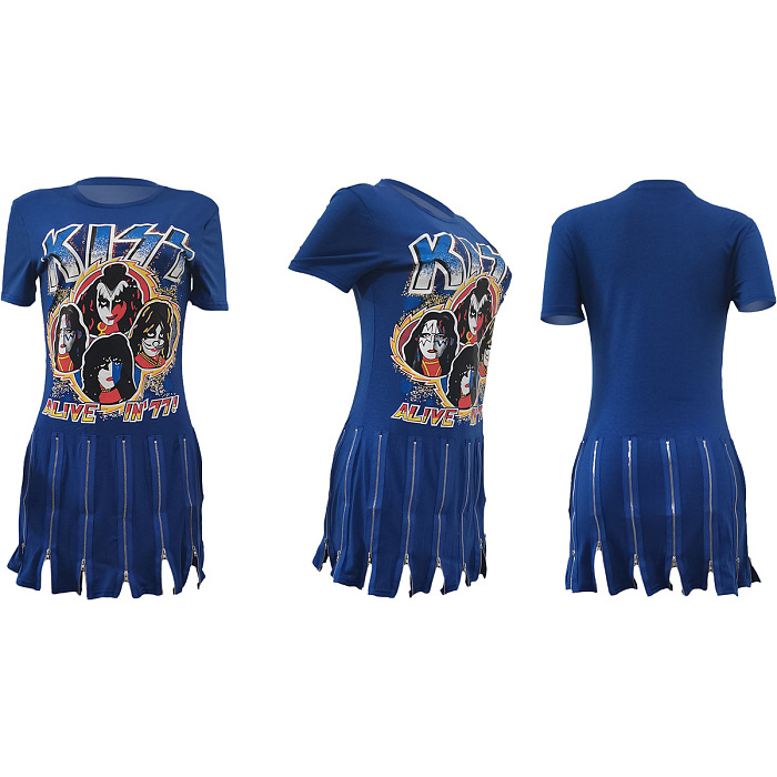 SUPER WHOLESALE | Zipper Bottom Dress