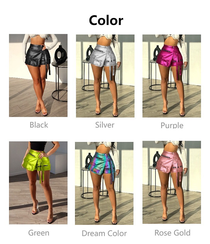 SUPER WHOLESALE | Fluorescent Material Workwear Skirt