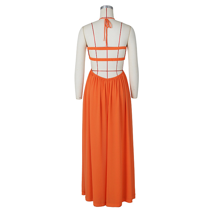 SUPER WHOLESALE | Strapless Halter Jumpsuit