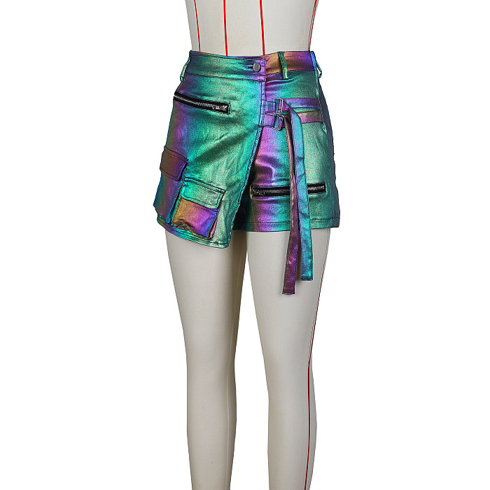 SUPER WHOLESALE | Fluorescent Material Workwear Skirt