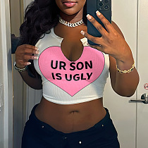 SUPER WHOLESALE | Heart &  Words Printed Tanks