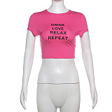 SUPER WHOLESALE | Elastic Crop T-shirt