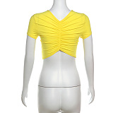 SUPER WHOLESALE | Elastic Crop T-shirt