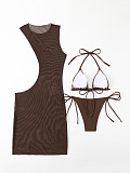 SUPER WHOLESALE | 3 Pieces Bikini in Brown