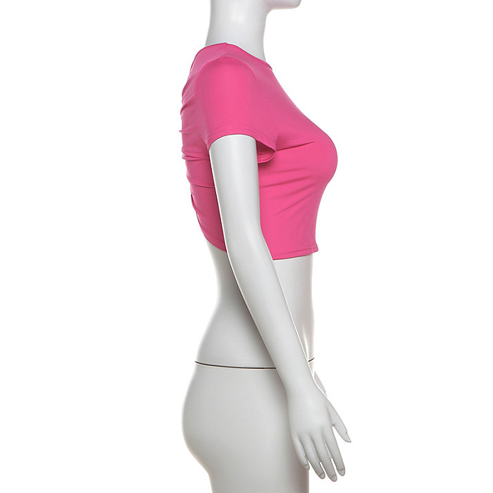 SUPER WHOLESALE | Elastic Crop T-shirt
