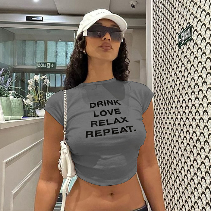 SUPER WHOLESALE | Elastic Crop T-shirt