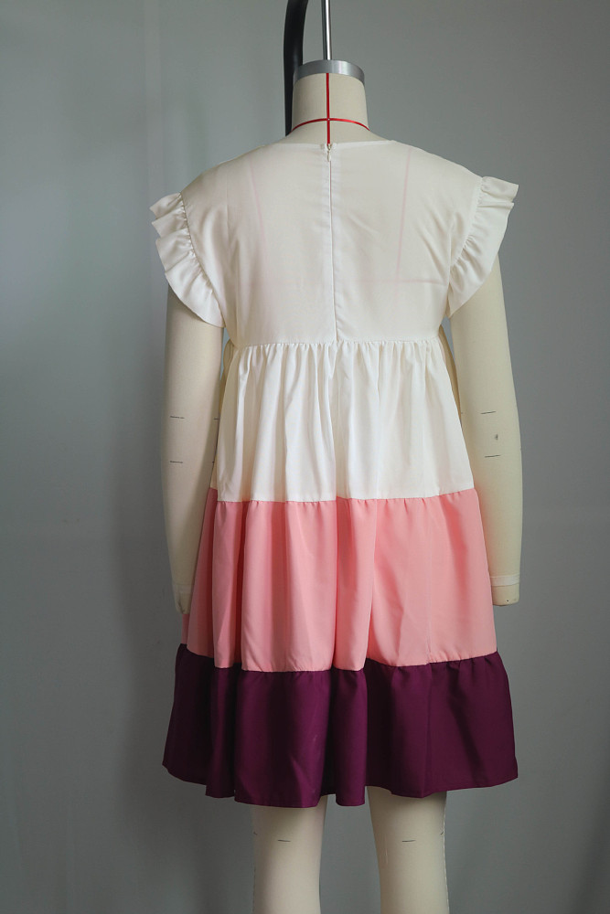 SUPER WHOLESALE | Color Panel Flare Dress
