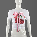 Copy SUPER WHOLESALE | Front Bow Deocor T-shirt