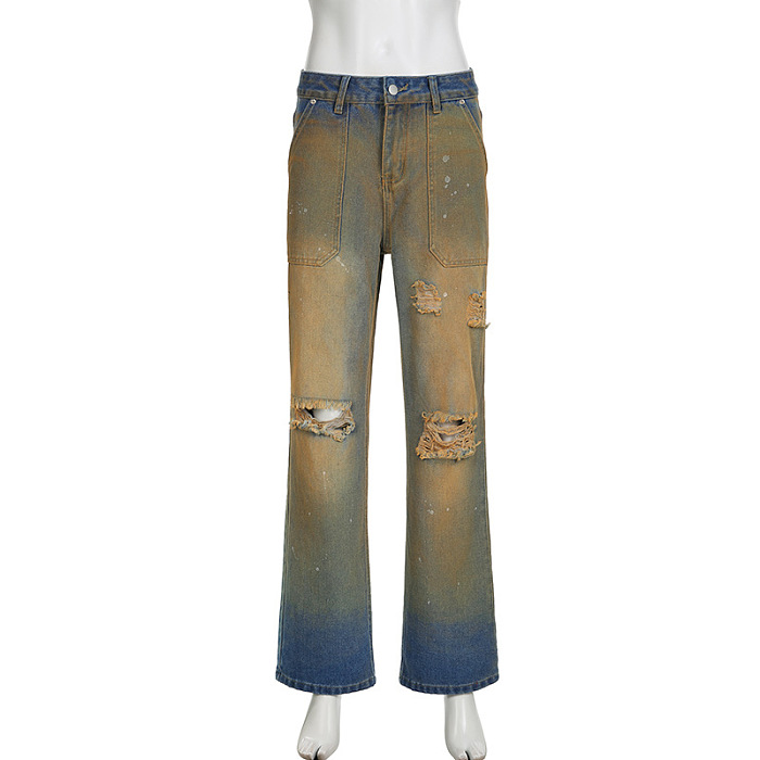 SUPER WHOLESALE | Distressed Denim Boyfriend Jeans