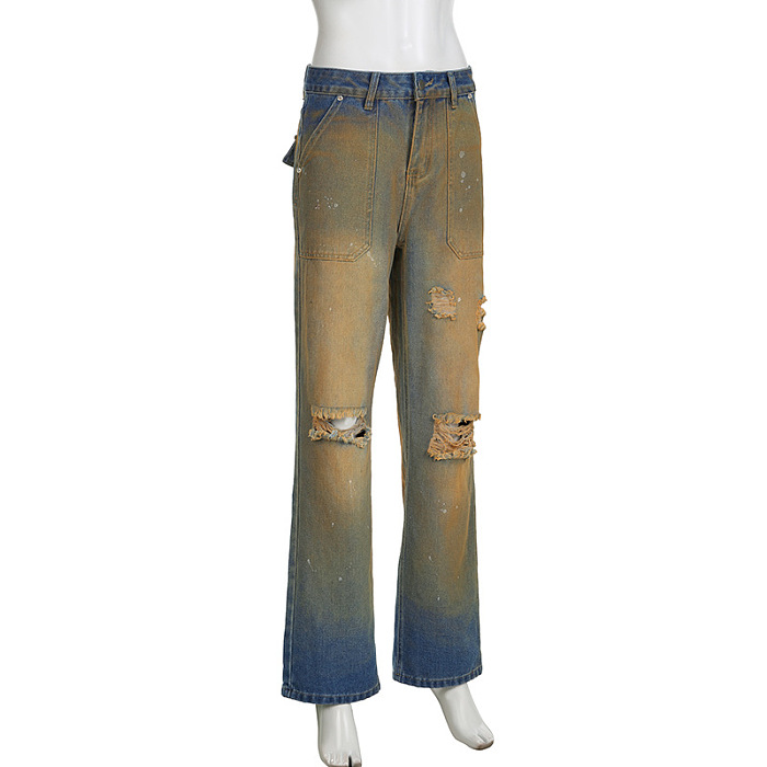 SUPER WHOLESALE | Distressed Denim Boyfriend Jeans