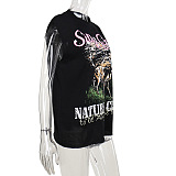SUPER WHOLESALE | Sleeveless Graphic-printed T-shirt