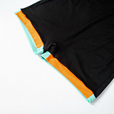 SUPER WHOLESALE | Color-blocked Splicing Square Neck Sleeveless Casual Sports Romper