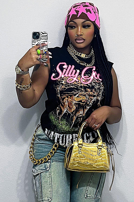 SUPER WHOLESALE | Sleeveless Graphic-printed T-shirt
