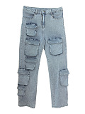 SUPER WHOLESALE | Denim Cargo Jeans