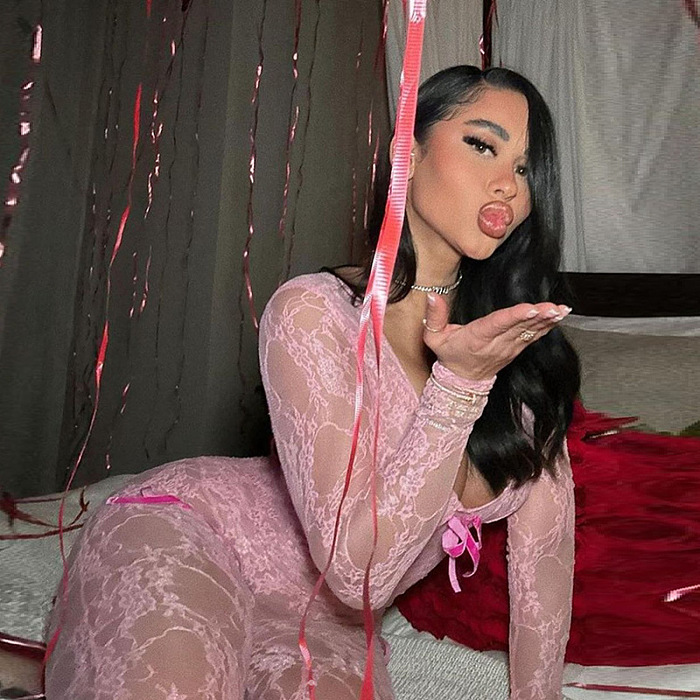 SUPER WHOLESALE |  Lace Jumpsuit with Bows