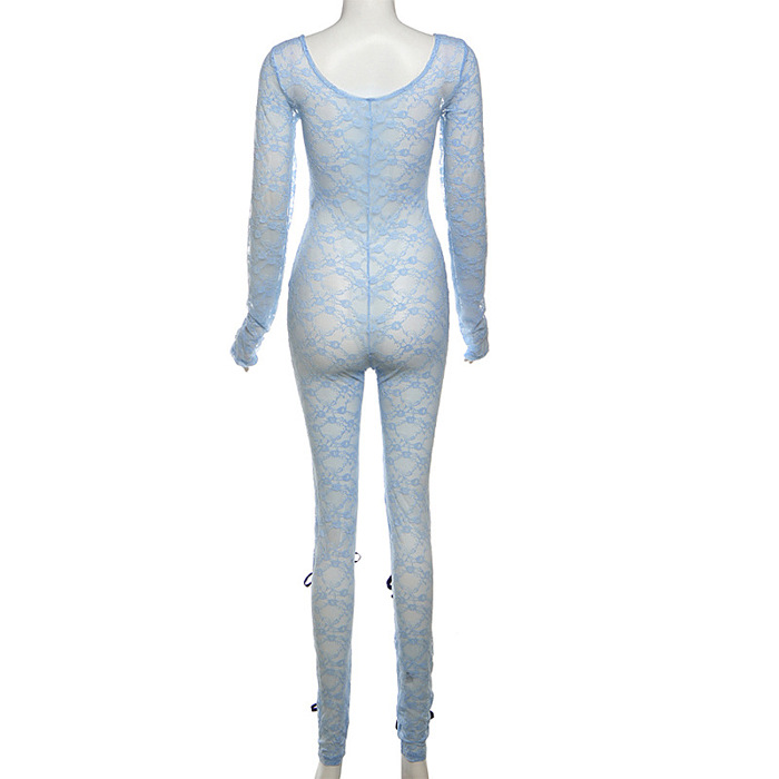 SUPER WHOLESALE |  Lace Jumpsuit with Bows