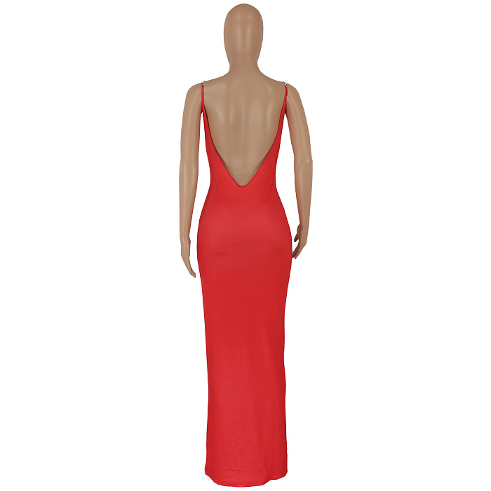 SUPER WHOLESALE |  Open Back Maxi Dress