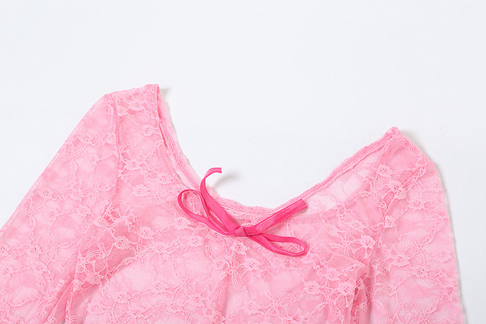 SUPER WHOLESALE |  Lace Jumpsuit with Bows