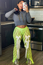 SUPER WHOLESALE |  Lace Pants with Bows