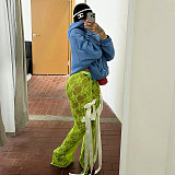 SUPER WHOLESALE |  Lace Pants with Bows
