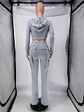 SUPER WHOLESALE | Hoodie Tracking Suit in Solid Color
