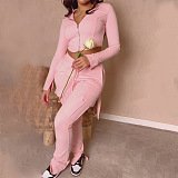 SUPER WHOLESALE | Hoodie Tracking Suit in Solid Color