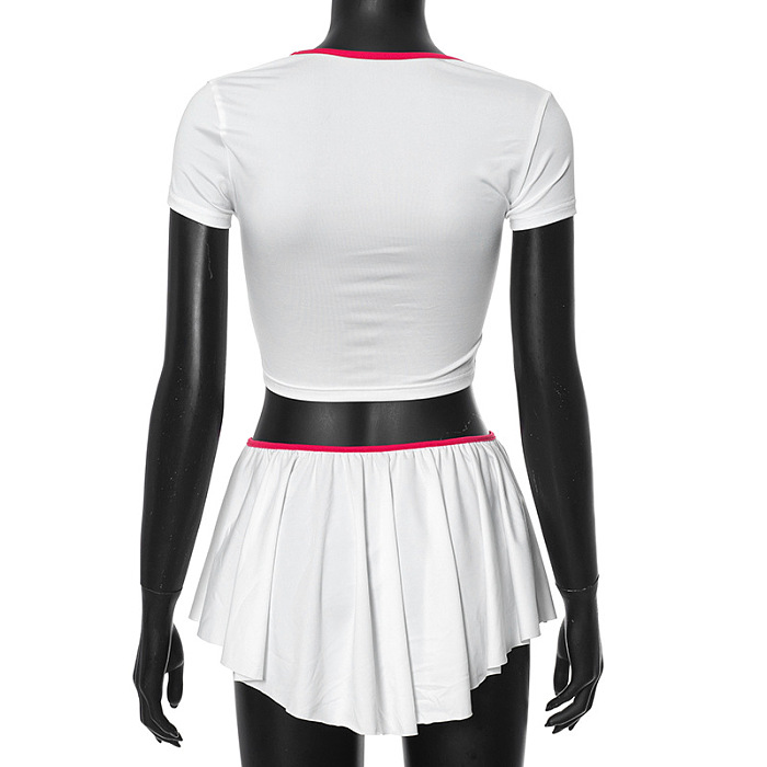 SUPER WHOLESALE | Pleated Skirt Set with Crop Top