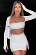 SUPER WHOLESALE | Plunging Neck Skirt Set