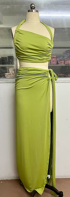SUPER WHOLESALE | Side Split Skirt Set