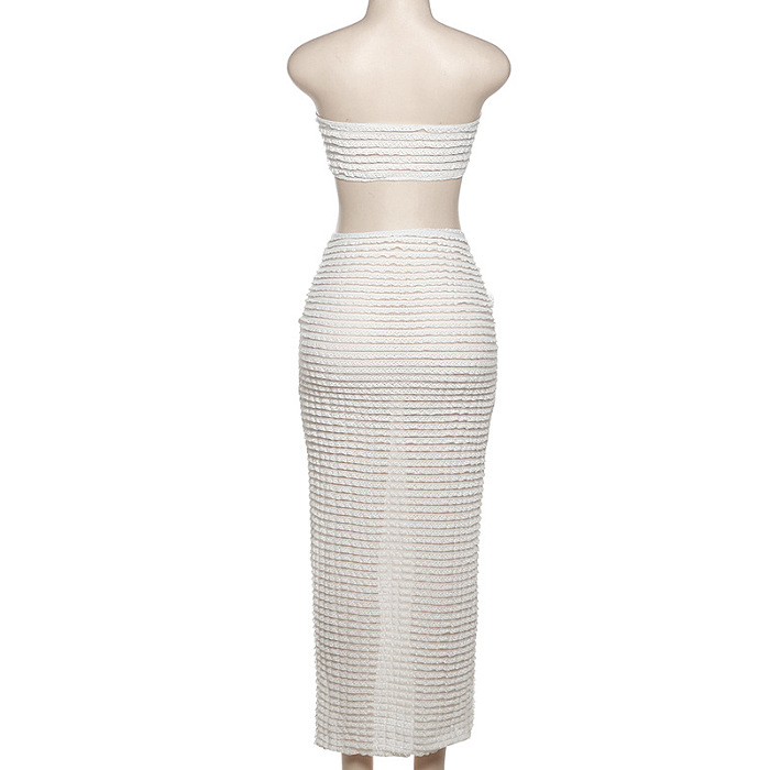 SUPER WHOLESALE | Lace Skirt Set in Beadeau and Self-tied Skirt