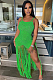 SUPER WHOLESALE | Knitted Maxi Dress with Fringe Hem