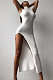 SUPER WHOLESALE | Side Split Off-shoulder Long Dress