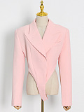 SUPER WHOLESALE | Blazer Collar Bodysuit