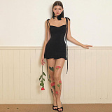 SUPER WHOLESALE | Back Criss-cross Long Dress