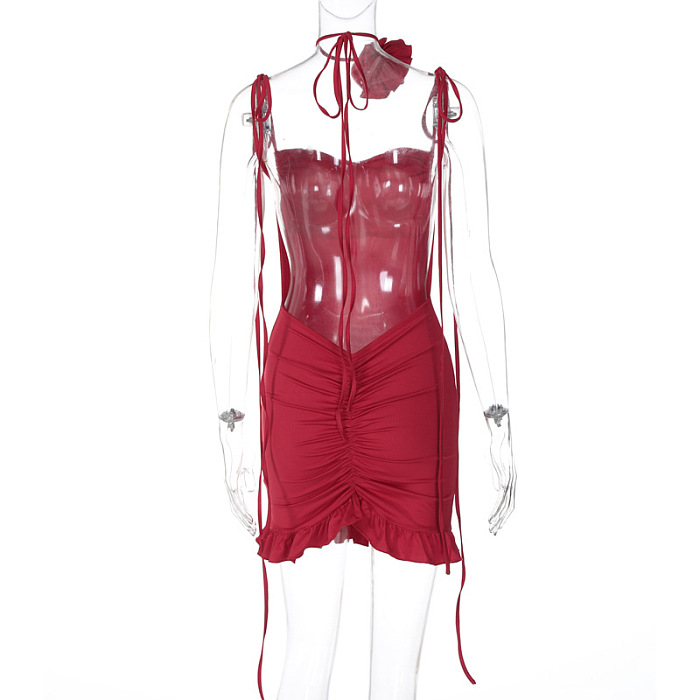 SUPER WHOLESALE | Back Criss-cross Long Dress