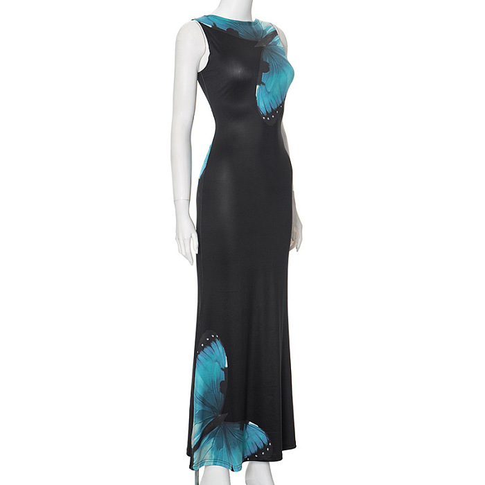 SUPER WHOLESALE | Back Criss-cross Long Dress