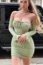 SUPER WHOLESALE | Strapless Flare Cuff Mini Dress