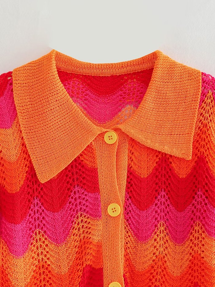 SUPER WHOLESALE | Warm-toned Knitted Skirt Set